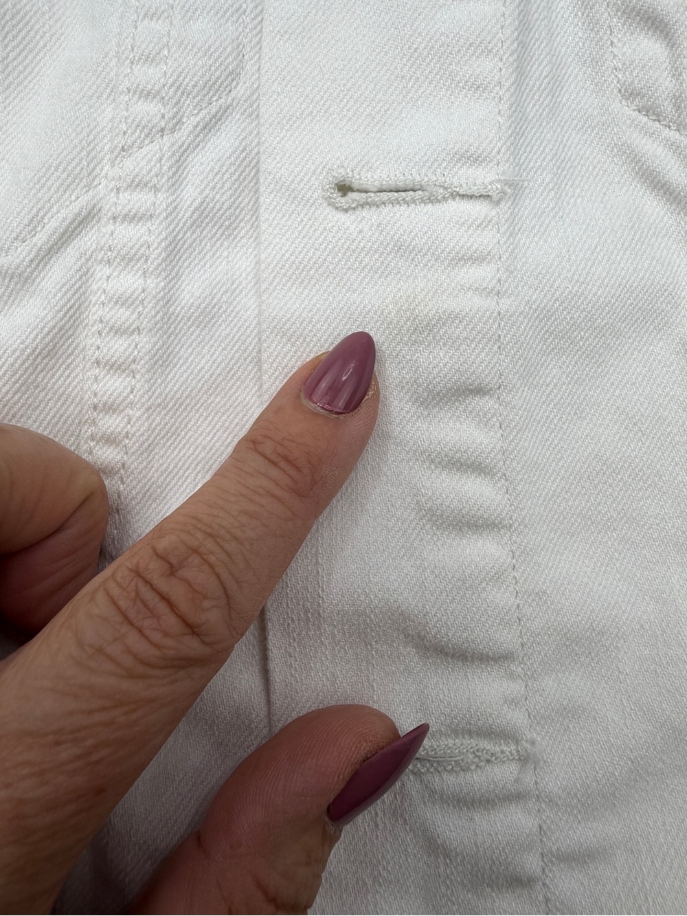 Y2K Vintage 90s White Polo Ralph Lauren Denim Trucker Jacket - Women's GUC Small - Picture 8 of 8